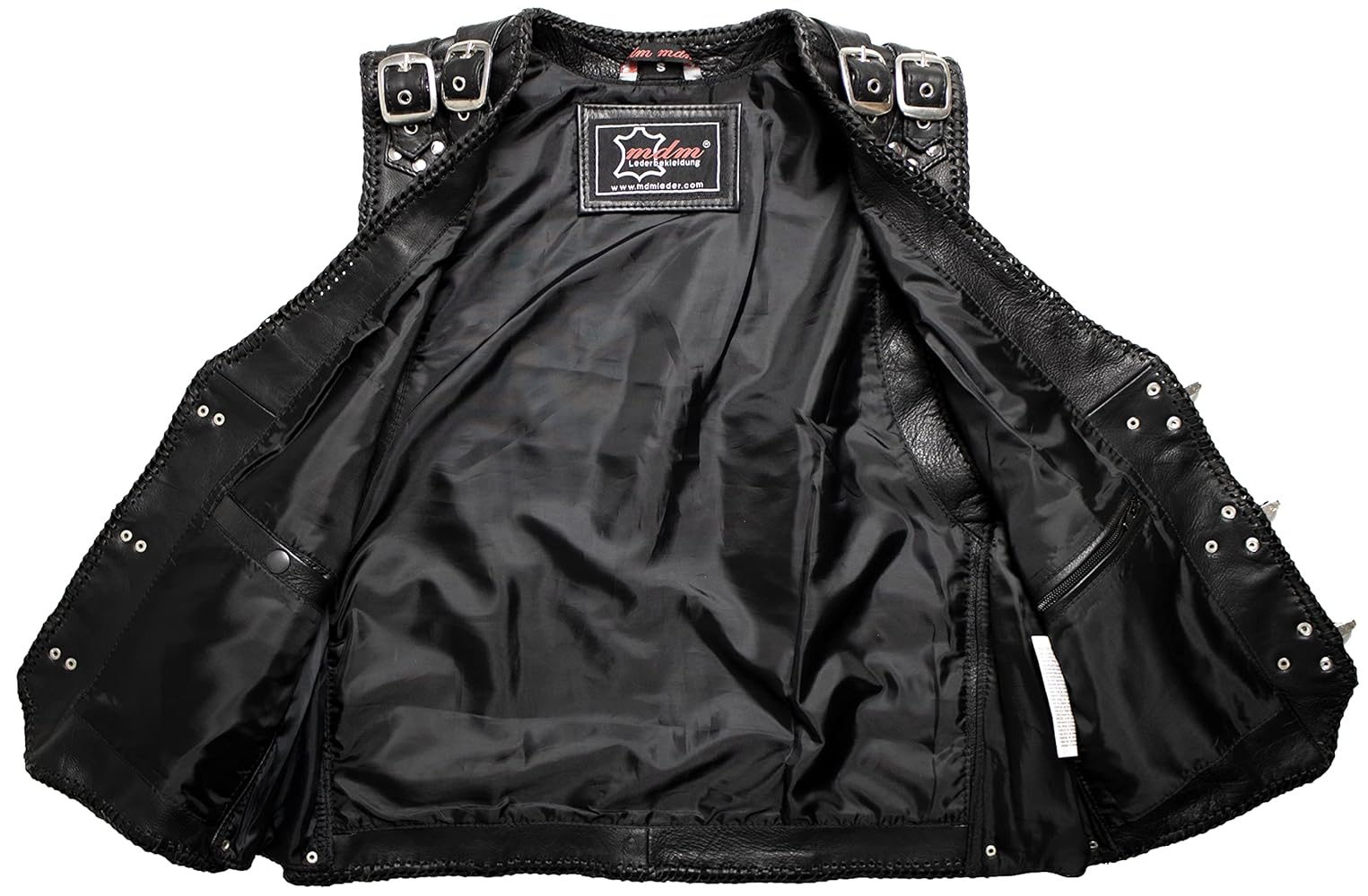 AMBUSH leather vest jacket ブラック M レザー Amazon.com: ZONY INC Men's Leather Denim Motorcycle Club